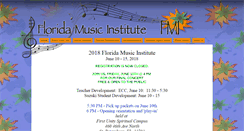 Desktop Screenshot of floridamusicinstitute.com